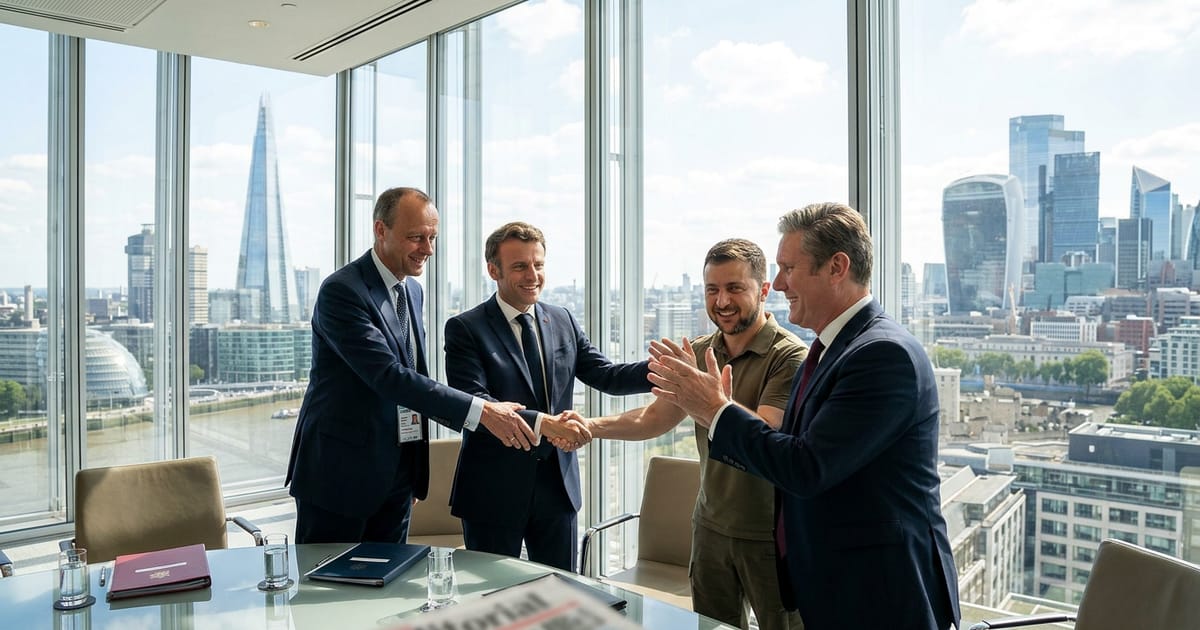 London zbira Evropo: Starmer gosti Zelenskega, Macrona in Merza | TV3