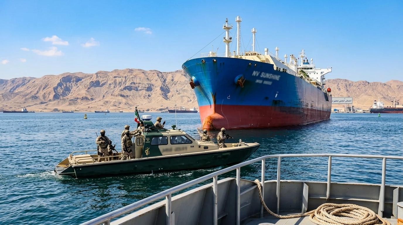 Iranska garda trdi, da je napadla plinski tanker NV Sunshine