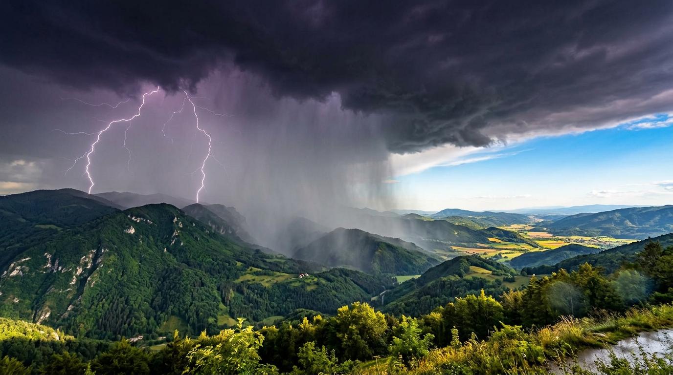 Za jugozahod države oranžno opozorilo zaradi nalivov