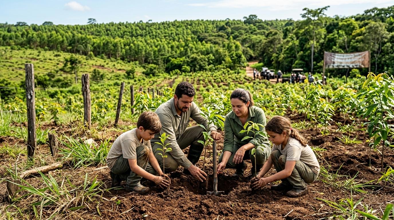 Brazilijska družina na nekdanjih pašnikih zasadila okoli 840.000 dreves