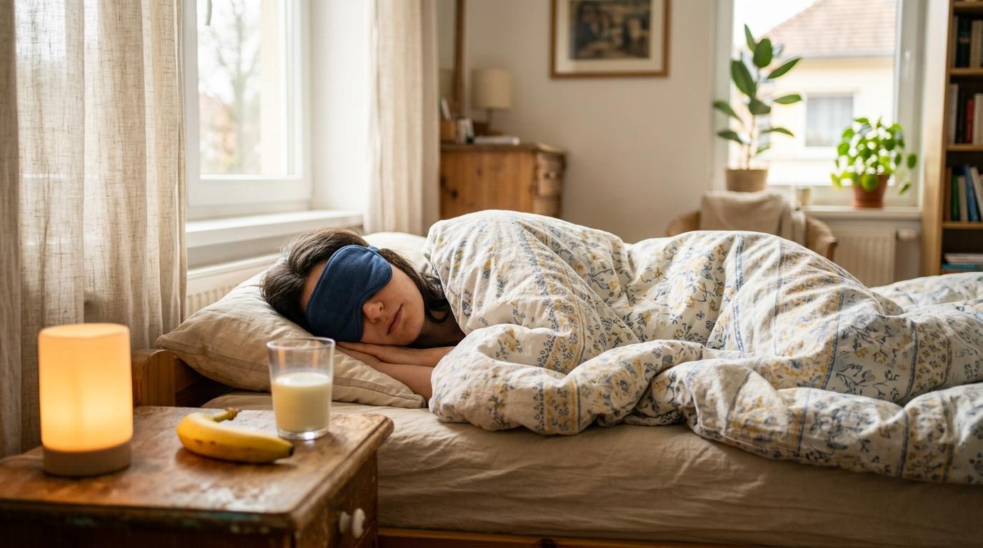 Banane, mleko in spalne maske: kaj res vpliva na noč?