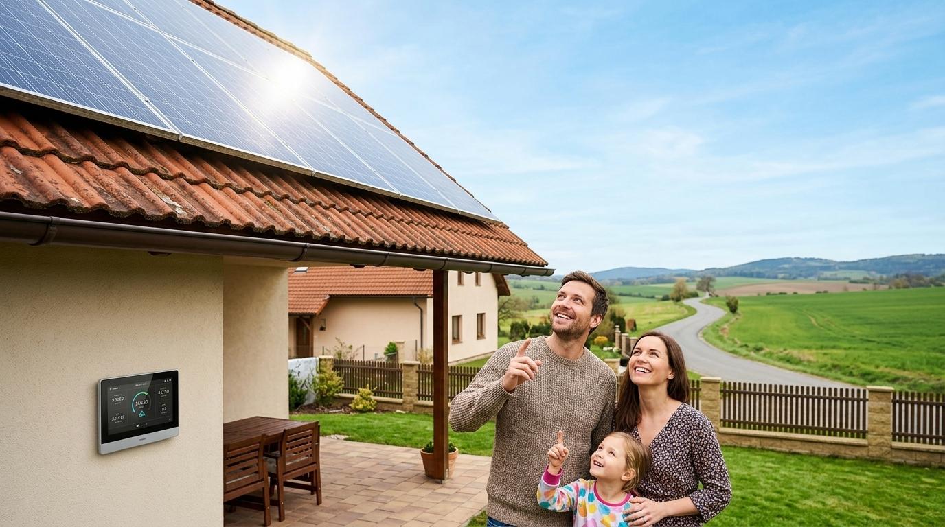 Na Češkem prve družine preizkušajo pametni sončni energetski sistem
