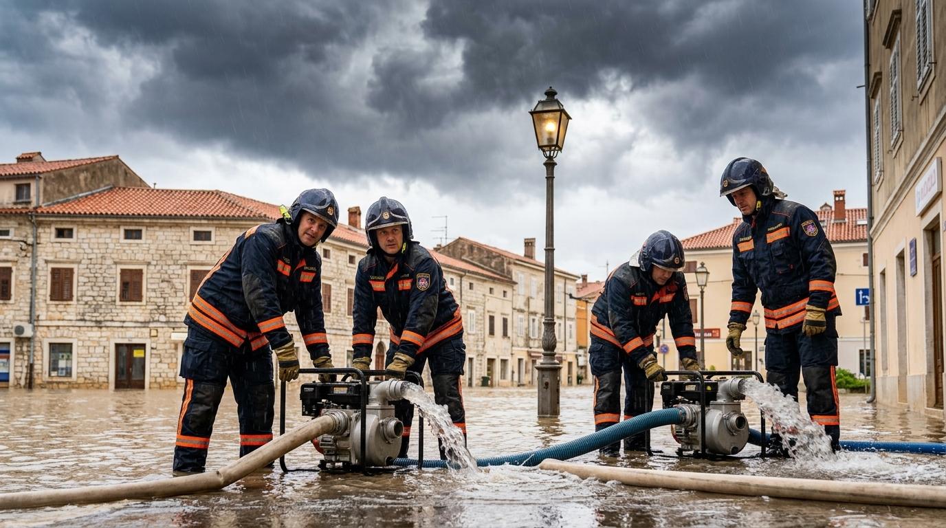 Poplave in izpadi elektrike po silovitem neurju v Franciji