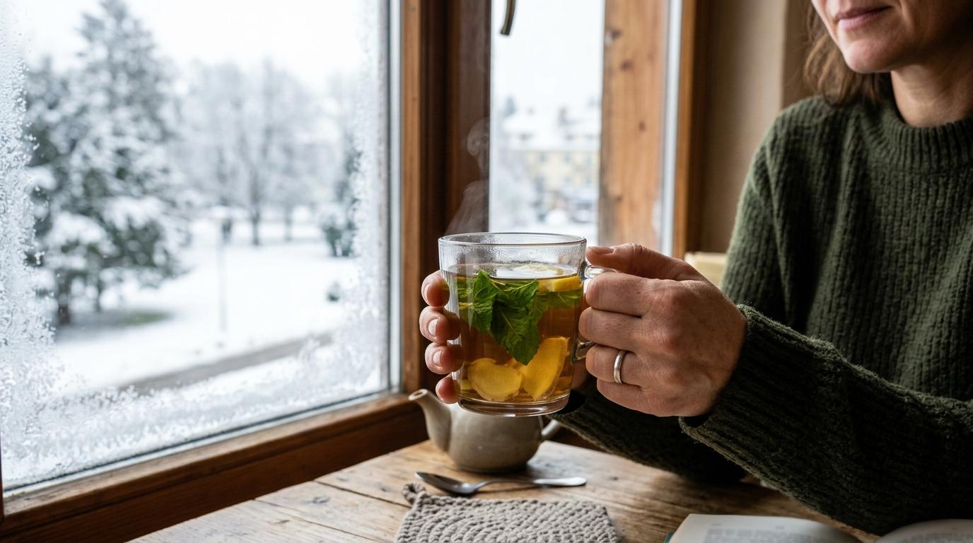 Ingver, zeleni čaj in meta: čaji za hladne dni