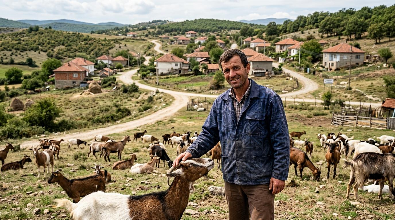 Slovenija podpira kozjo kmetijo Davida Nedelkovskega v Makedoniji