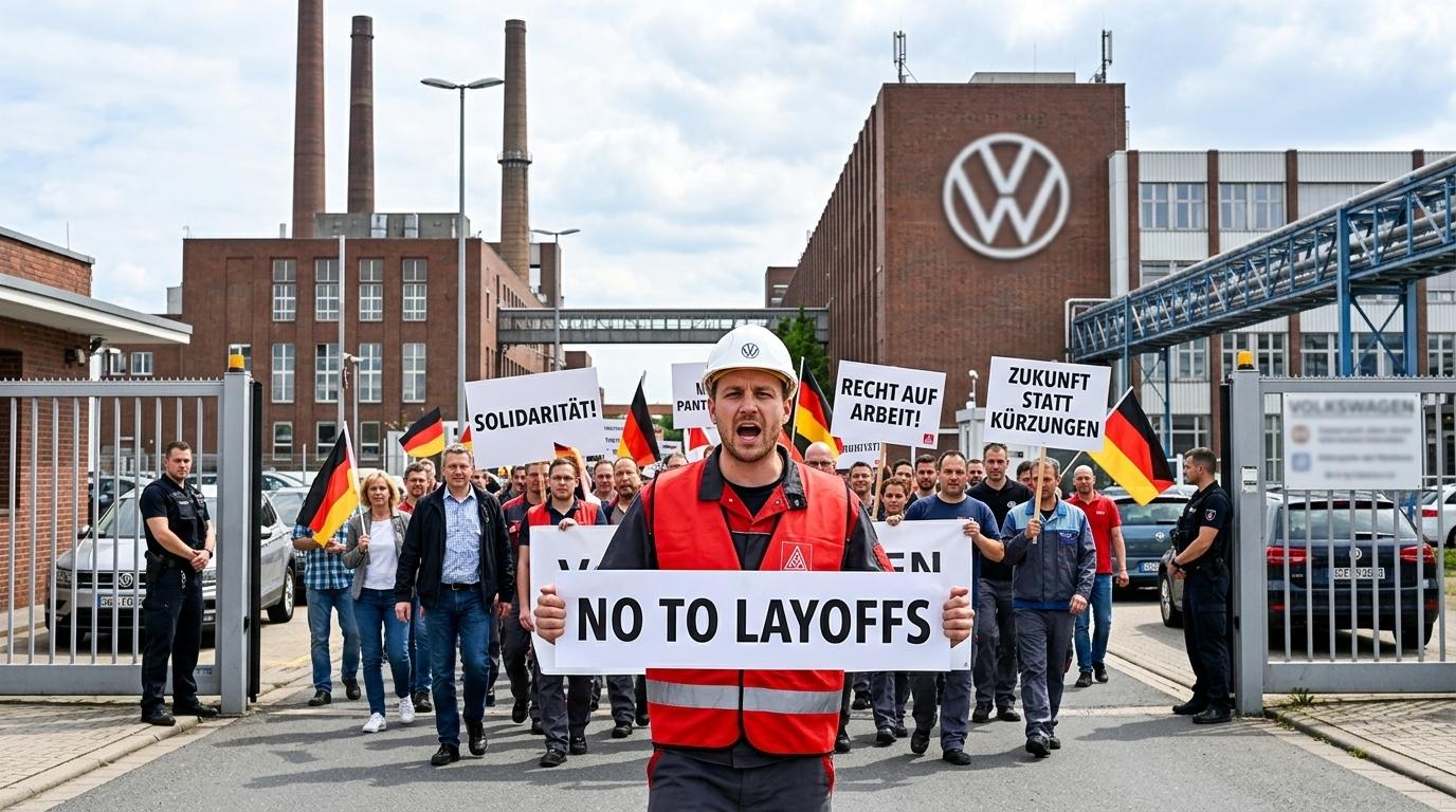 V Nemčiji množični protesti zaposlenih v avtomobilski industriji