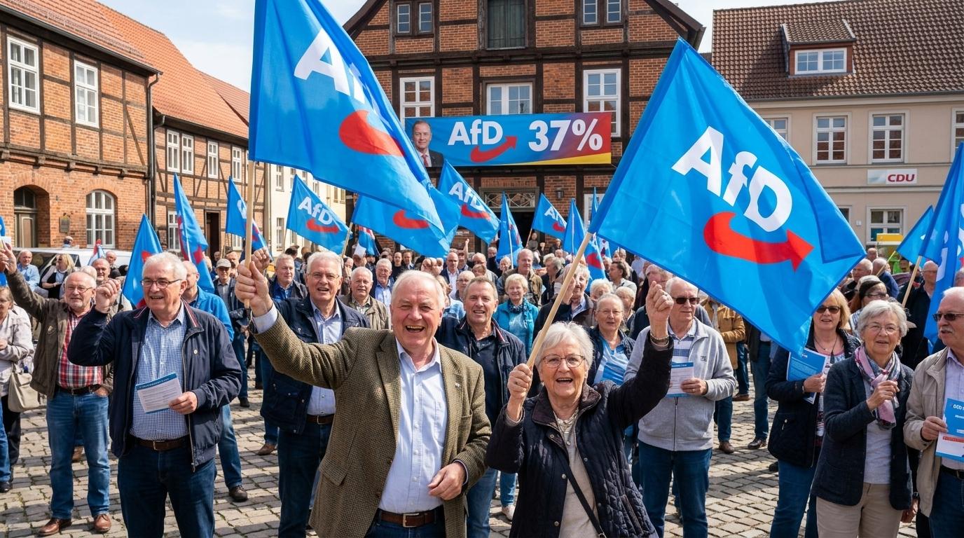 AfD v Mecklenburgu-Predpomorjanskem pri 37 odstotkih, CDU pri 5,5