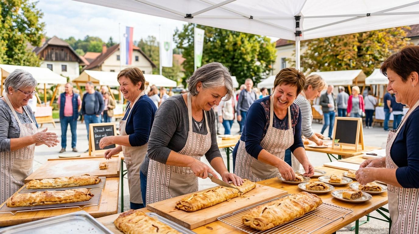 Štrudeljfest v Ivančni Gorici: zmagi Lidije Zupančič in Ane Oven