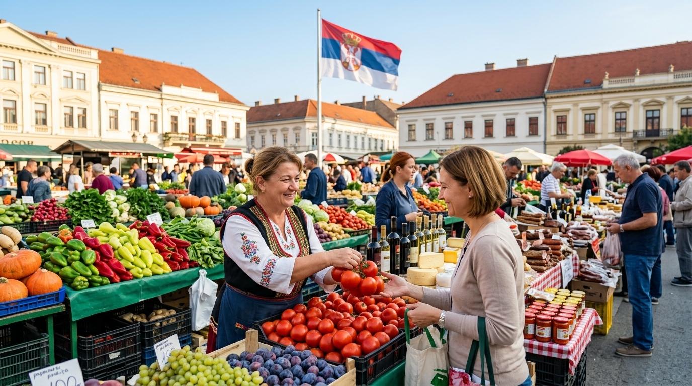 Hrana in pijača poganjata maloprodajo v Srbiji: avgusta rast 9 %
