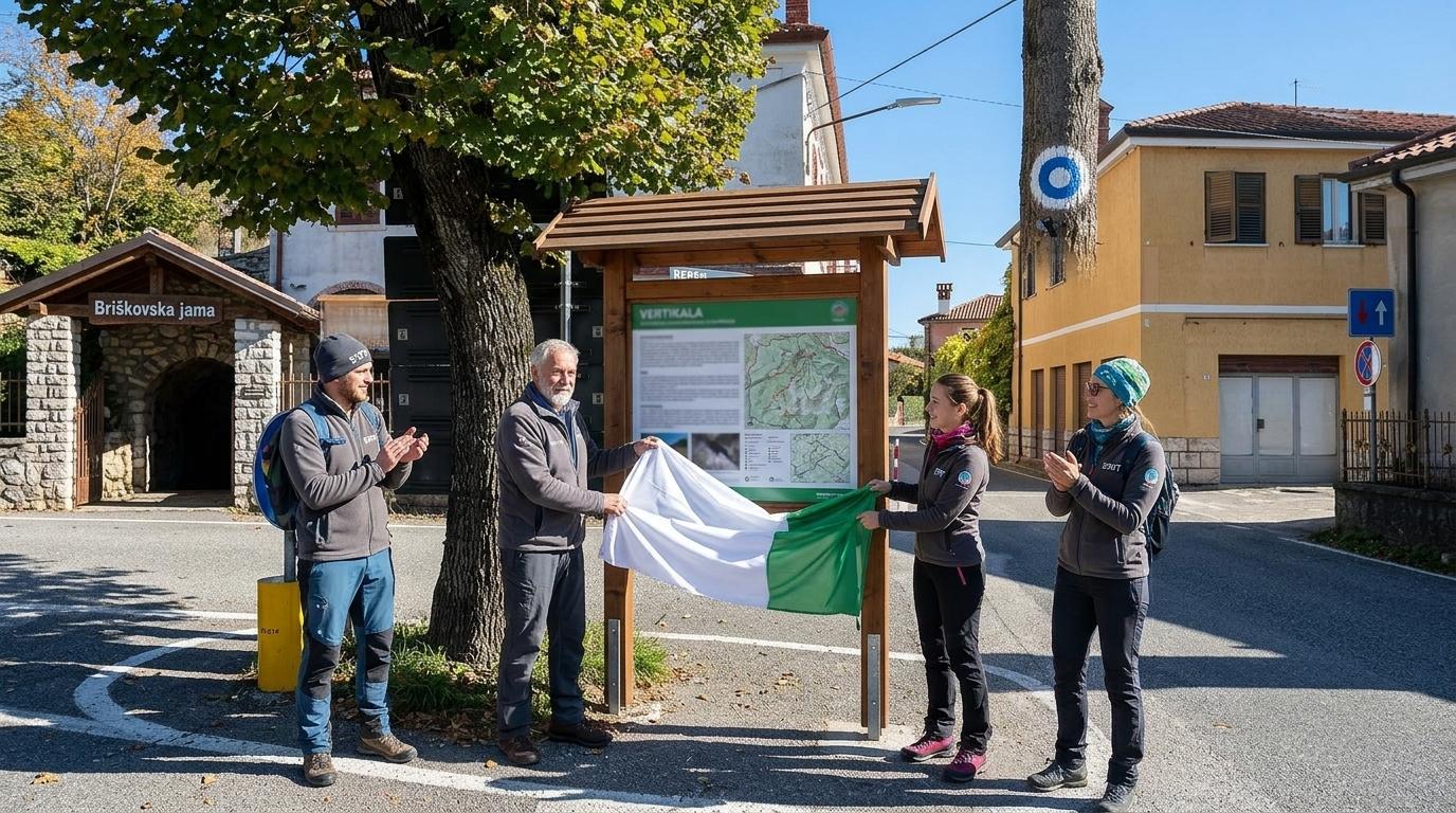 Planinska pot od Alp do morja zdaj označena pri Briščikih