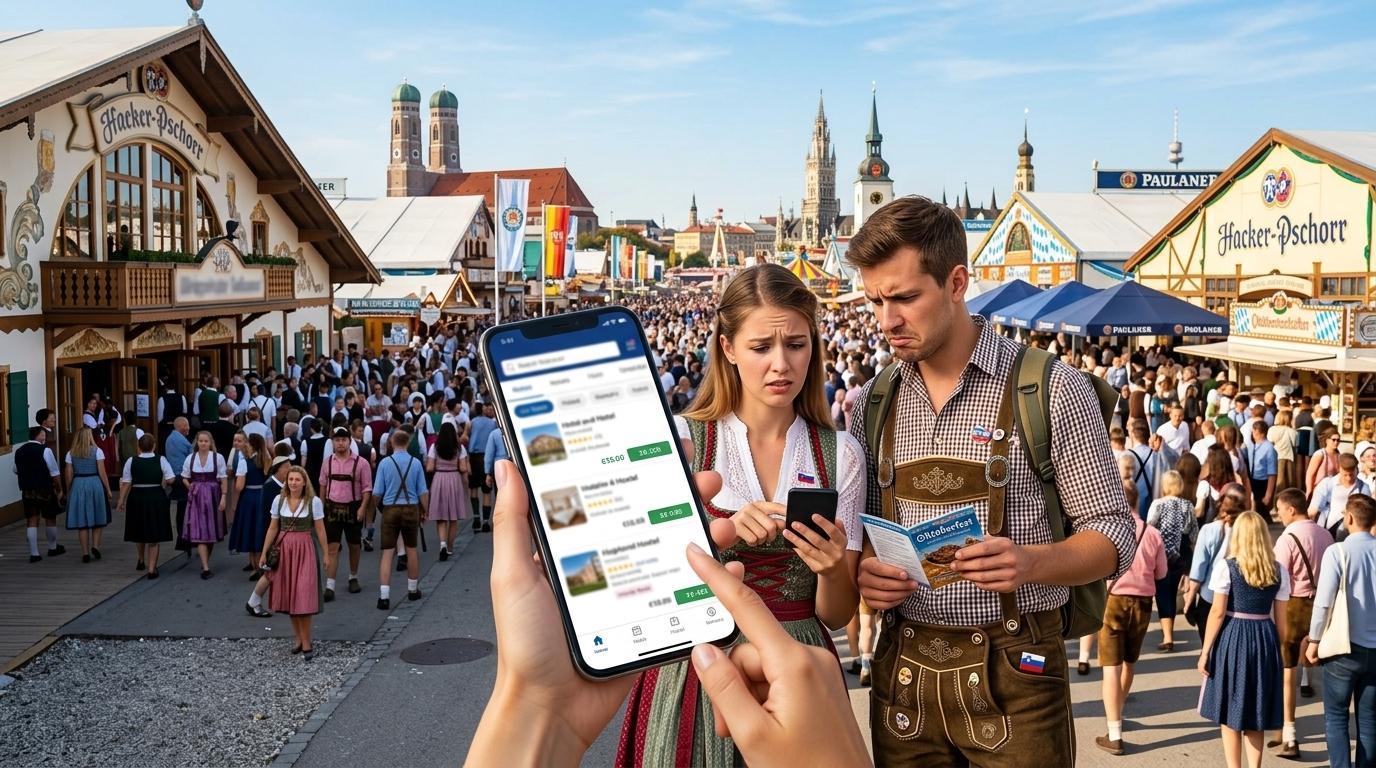 Oktoberfest v Münchnu prenočišča podraži tudi do petkrat