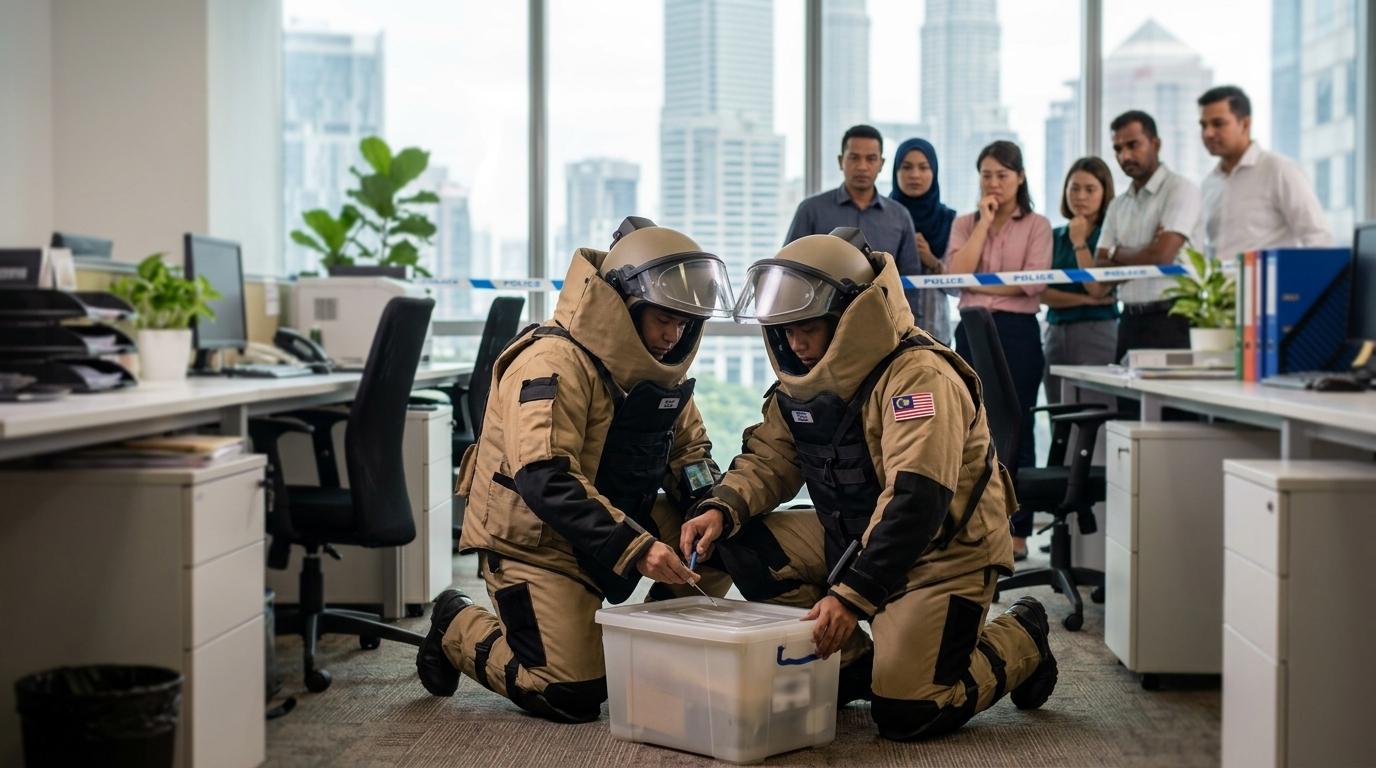 Plastična škatla sprožila bombno intervencijo v Kuala Lumpurju