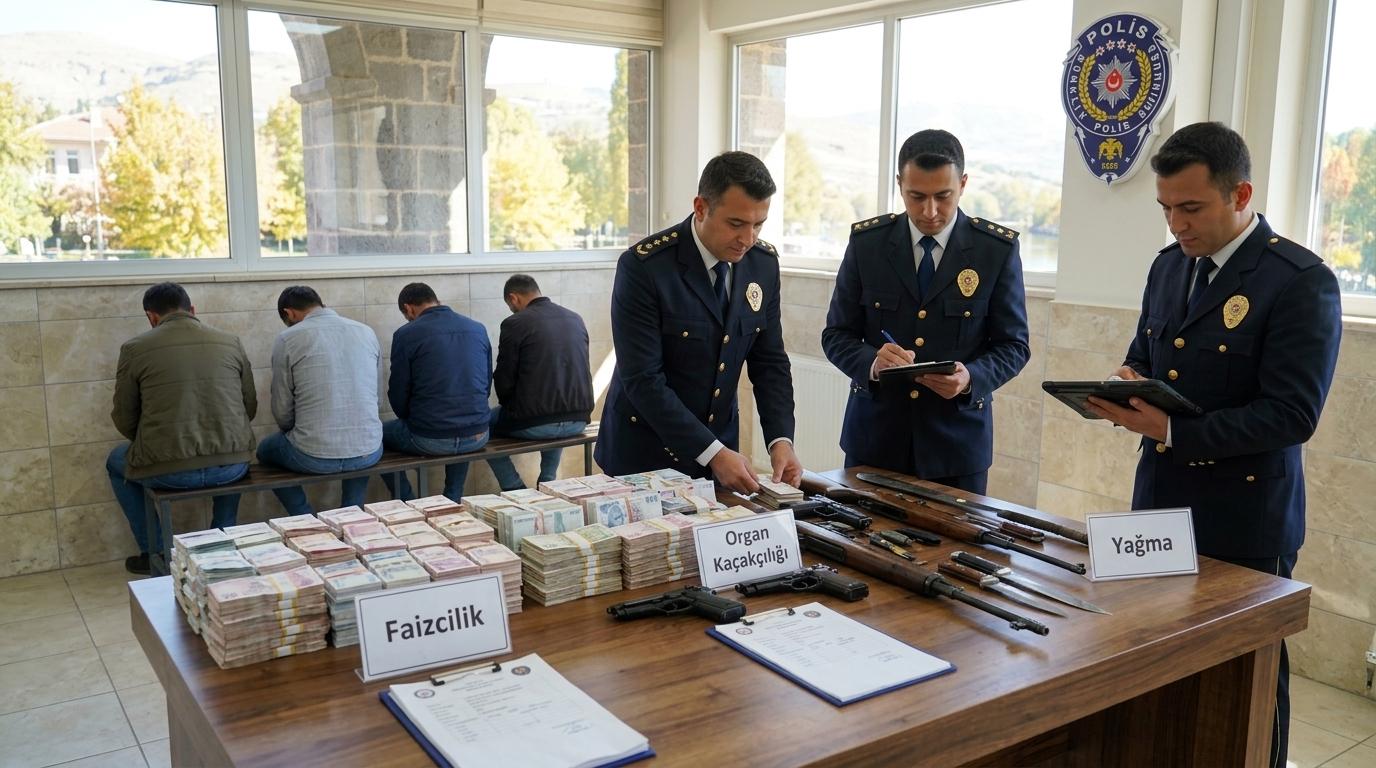 13 pridržanih v Malatyi zaradi oderuštva, trgovine z organi in ropov