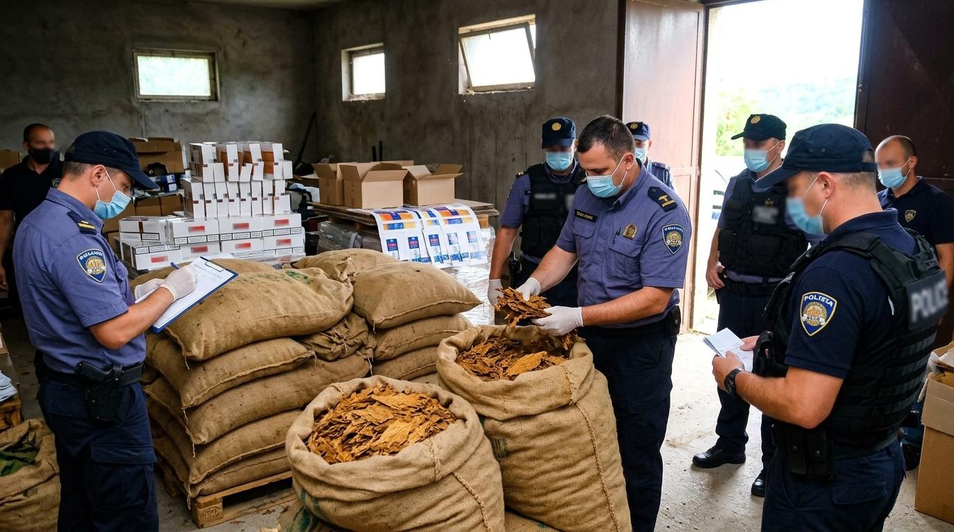 Pri Matuljih odkrit ilegalni obrat za cigarete