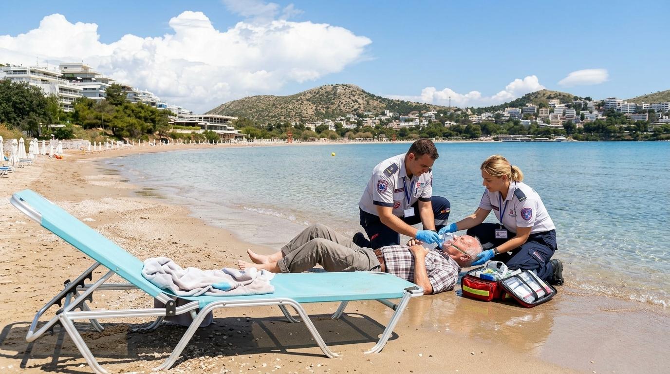 Smrt 82-letnika po sporu zaradi ležalnika na plaži Vouliagmeni