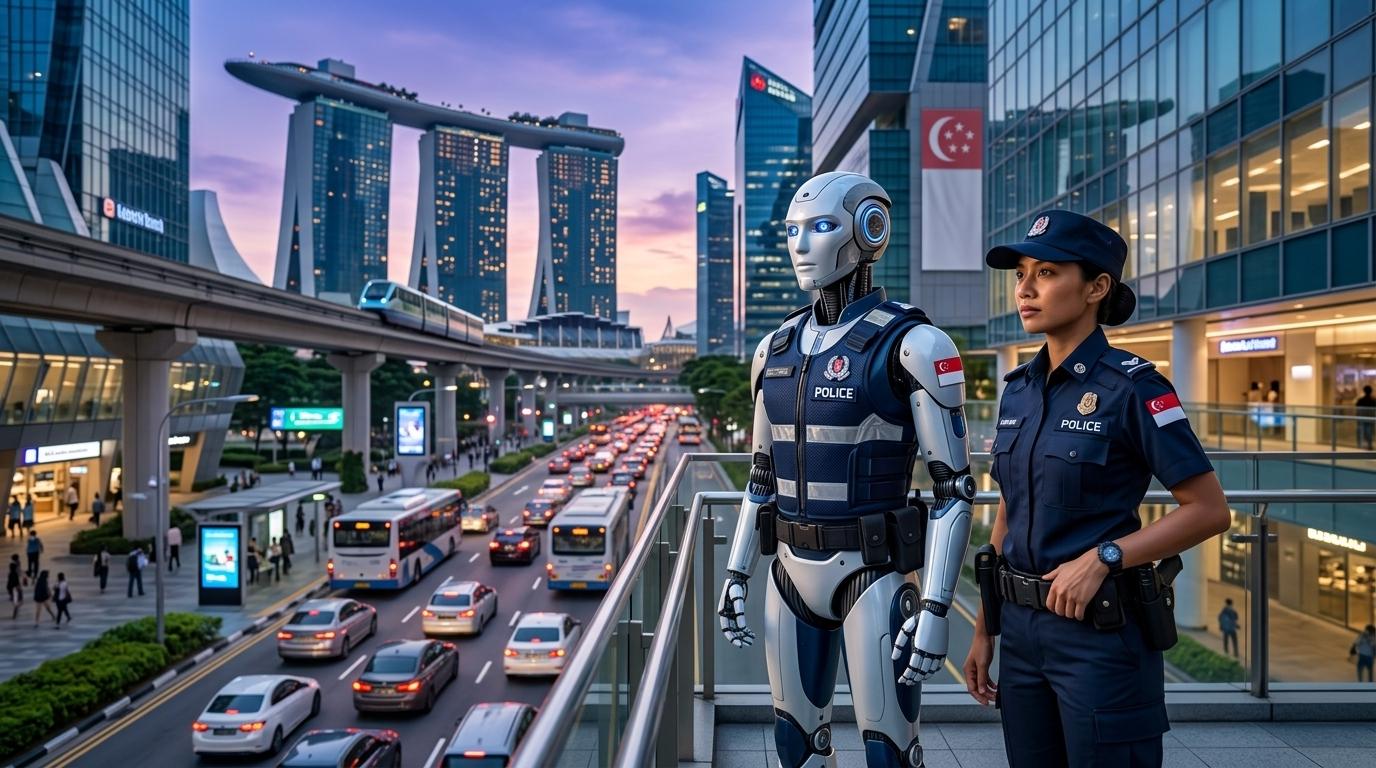 Singapur razvija humanoidne robote za policijo in zapore