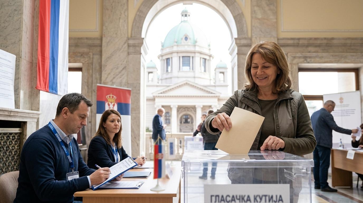 Srbija voli nov sklic skupščine: na glas 18 list