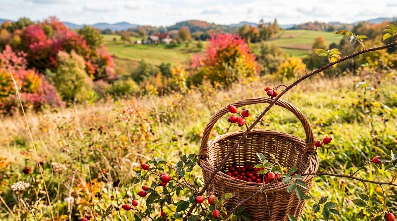 Oktober je čas za šipek, občutljiv vir vitamina C