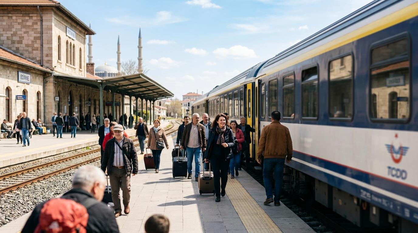 Marta Kos na odprtju nove hitre železnice v Edirneju