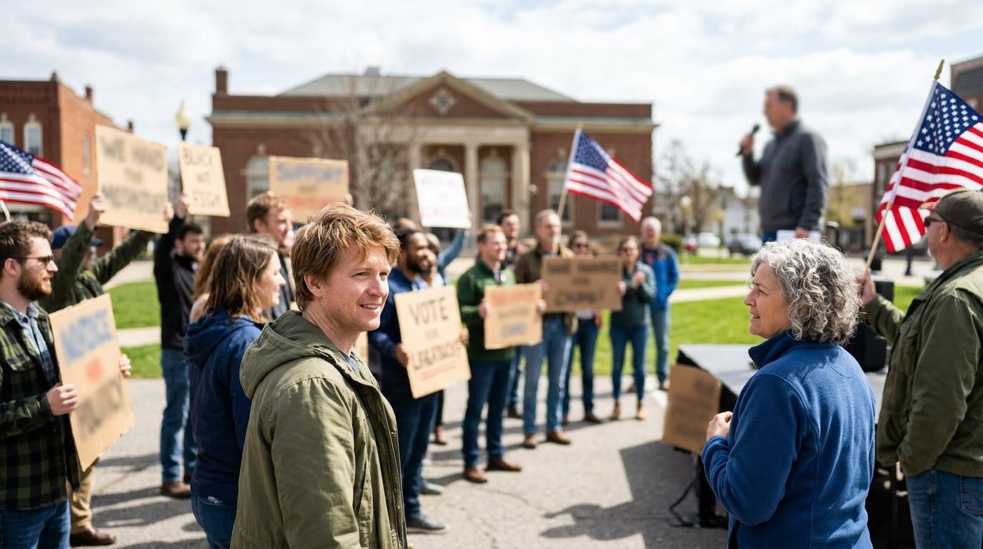 Protestnik na shodu v Ohiu prekinil govor Donalda Trumpa
