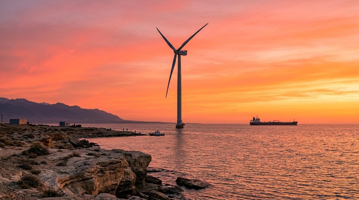 Kitajska Datang do 2030 načrtuje vetrno elektrarno v Kaspiju