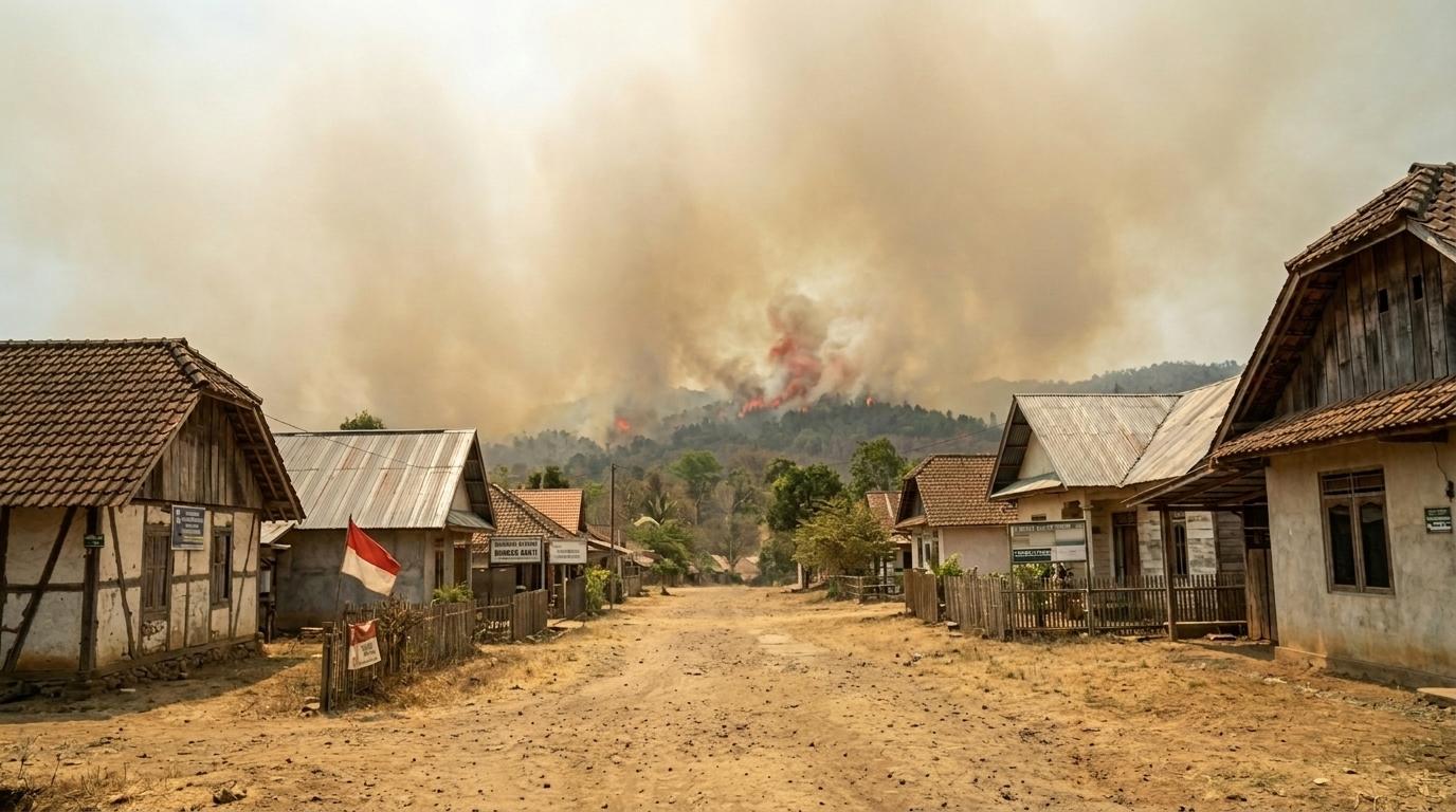 Obsežni gozdni požari v Indoneziji povzročajo gost, strupen dim