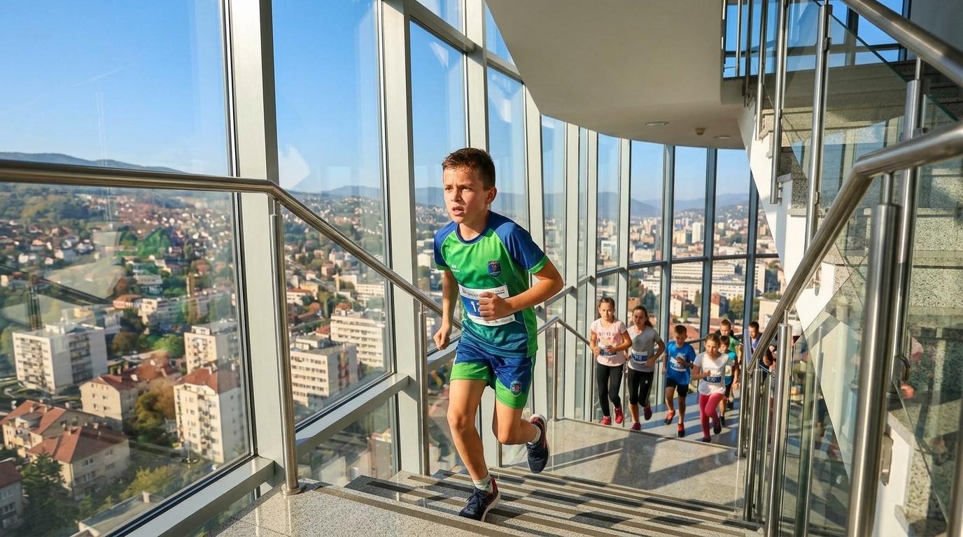 Sarajevski Avaz Tower Running: znani so zmagovalci mlajših kategorij