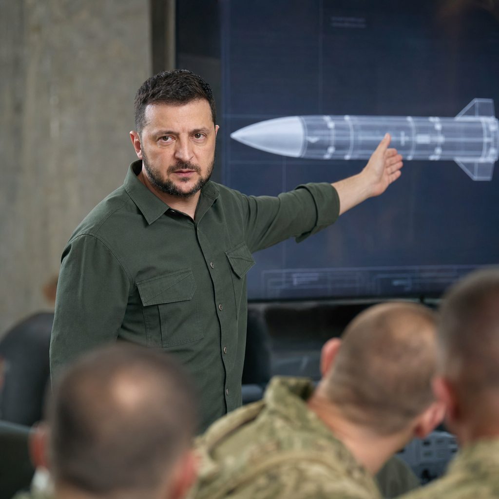 Zelenski napovedal balistično raketo z dometom do Moskve