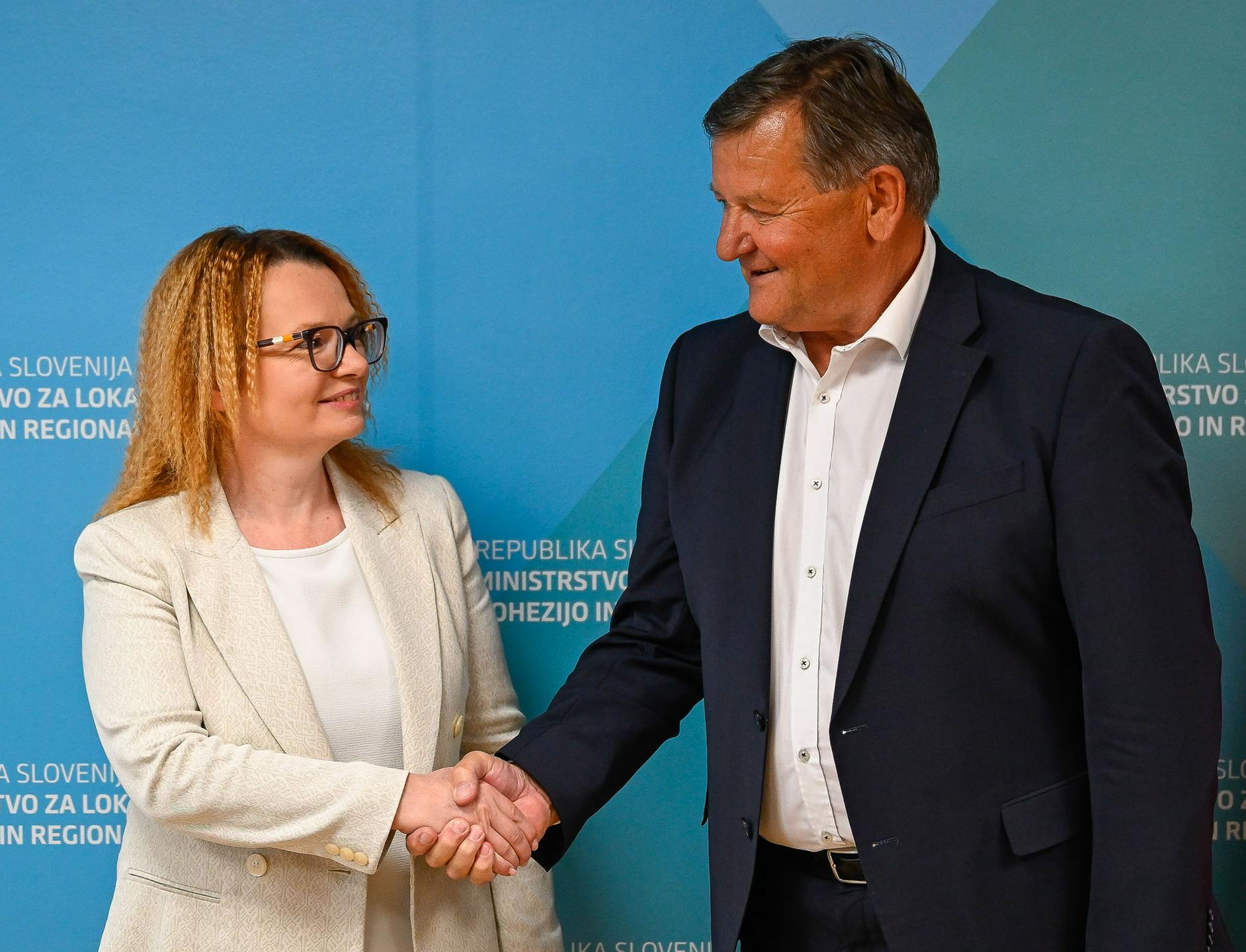 Monika Kirbiš Rojs in Aleksander Jevšek (Foto: BoBo)