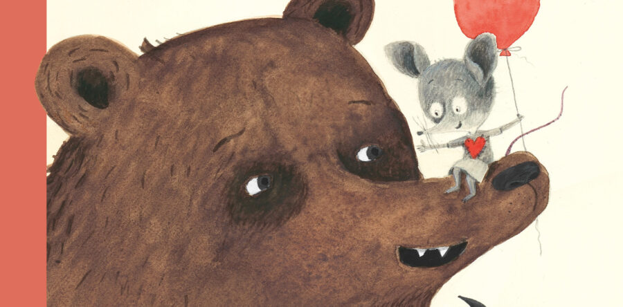Slikanica o miški, ki klofuta medveda